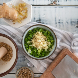 Flavorful Ginger & Scallion Oil - Food photography