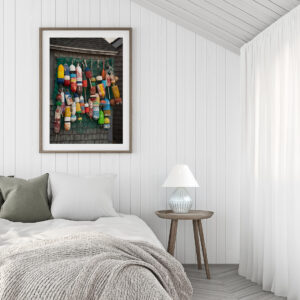 Buoys on Bearskin Neck – Rockport MA Coastal Fine Art Print | New England Nautical Photography Wall Art