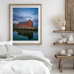 Motif #1 at Sunset – Golden Hour Rockport MA Harbor | New England Coastal Wall Art (2025 Photograph)