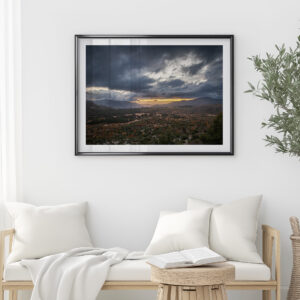 Outside Yosemite – Stormy Sunset Fine Art Print | Sierra Nevada Landscape Photography Wall Art