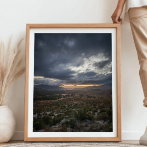 The Road Out of Yosemite – Sunset Stormy Portrait Fine Art Print | National Park Landscape Photography