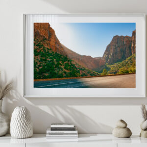 Zion Bend Road – Southwest Travel Photography Fine Art Print | Utah National Park Landscape Wall Art